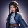 安全测试工程师的职业形象照，站在服务器机房前，神情专业冷静